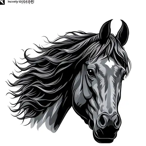 Colt Horse Head With Full Blaze