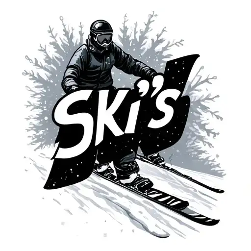 Ski's Word Is To Be Graphically Related To Skiing