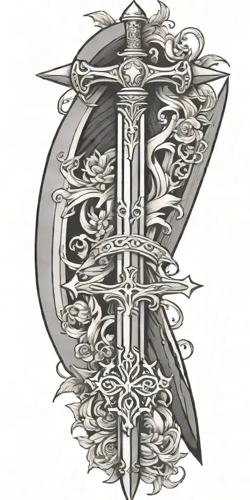 Sword With Lutheran Cross