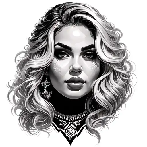 Blonde Chicana Face