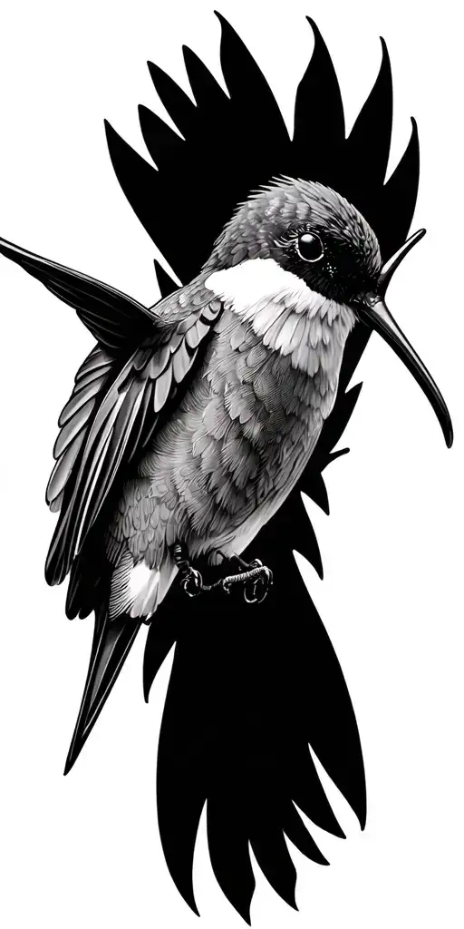 Clockwork Hummingbird Hovering