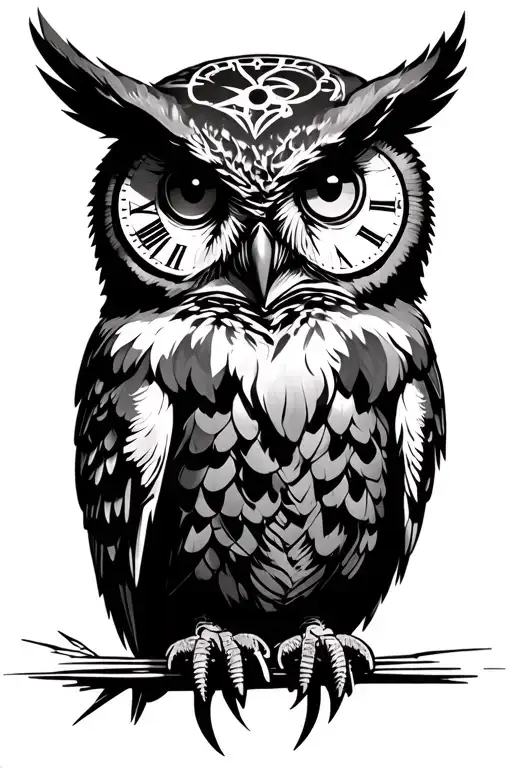 Clockwork Owl Perched