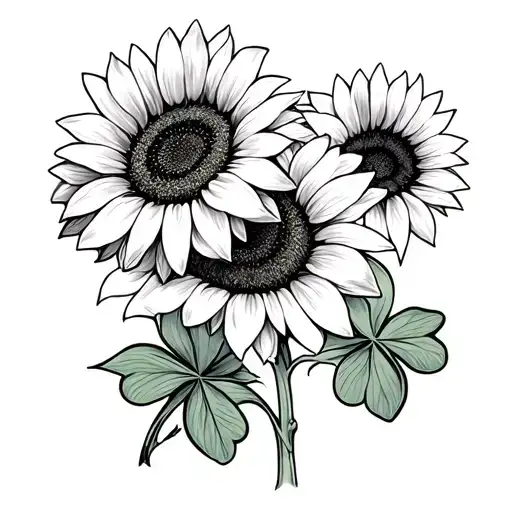 Shamrock And Sunflower