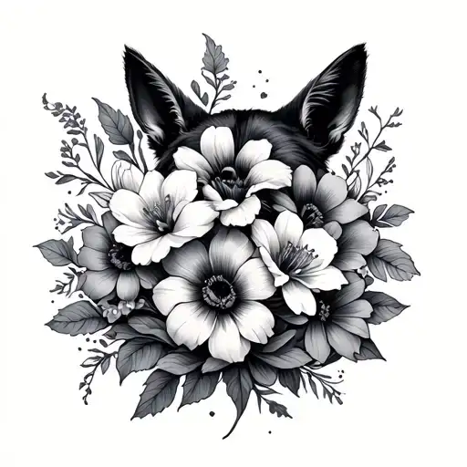 Flowers Intertwined With Animals
