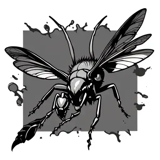 Hornet With Nimbus Breaking Through The Barrier