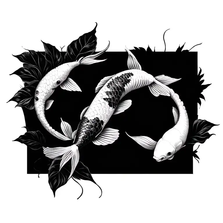 Koi Fish Plant Garden