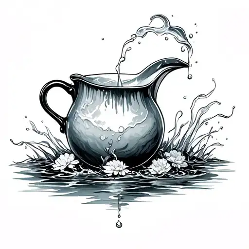 Ox And Aquarious Jug Pouring