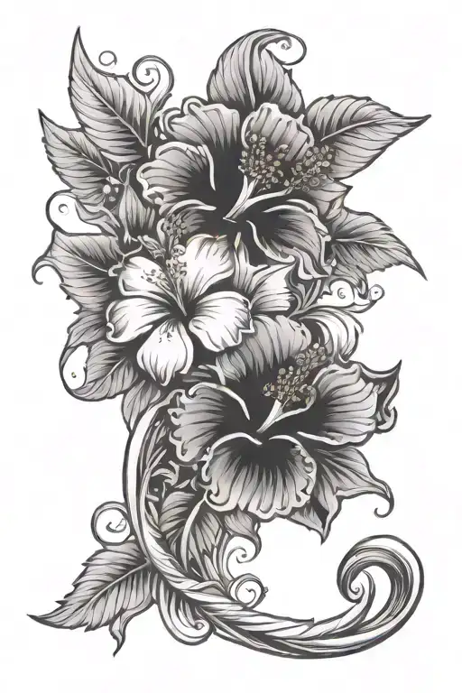 Hibiscus Angel Cross Intertwined