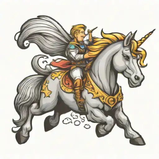 Super Hero Unicorn Farting A Rainbow