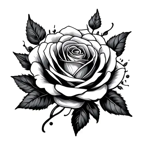 Bracelet And Rose Surrounded