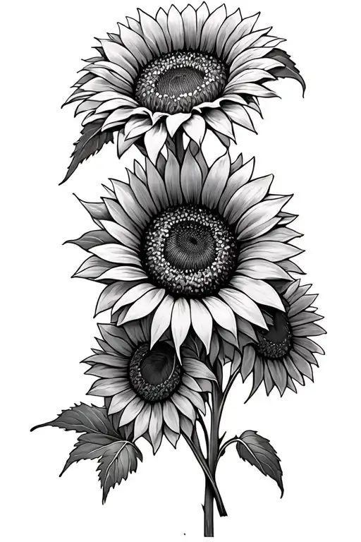 Sunflowers Wrapped Loosely