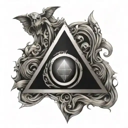 Illuminati And Deathly Hallows Symbol Incorporated