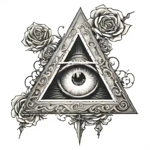 Deathly Hallows In Illuminati Eye