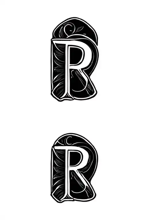 Ring Finger Tattoo Design Featuring The Letter R Make It Feminine And Cursive