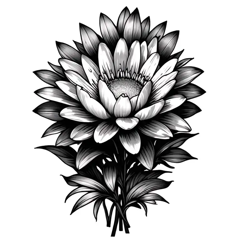 Water Lilly And Daisy Bouquet