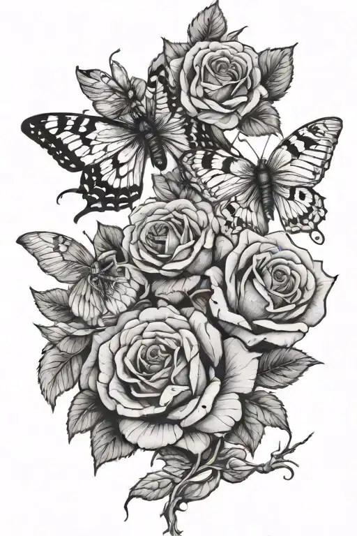 Roses And Moths