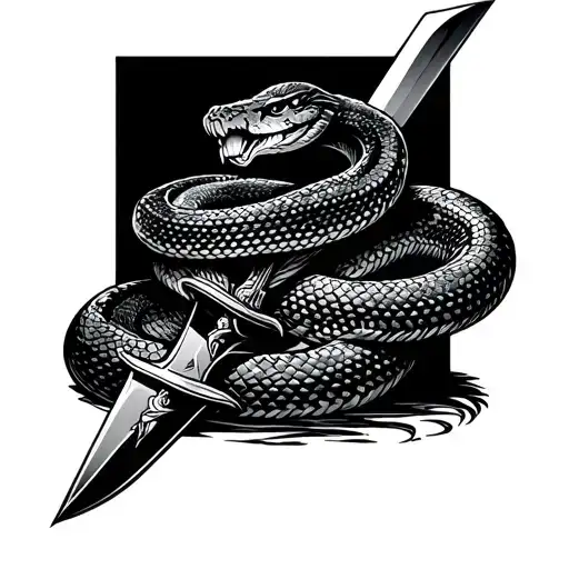 Snake With A Dagger