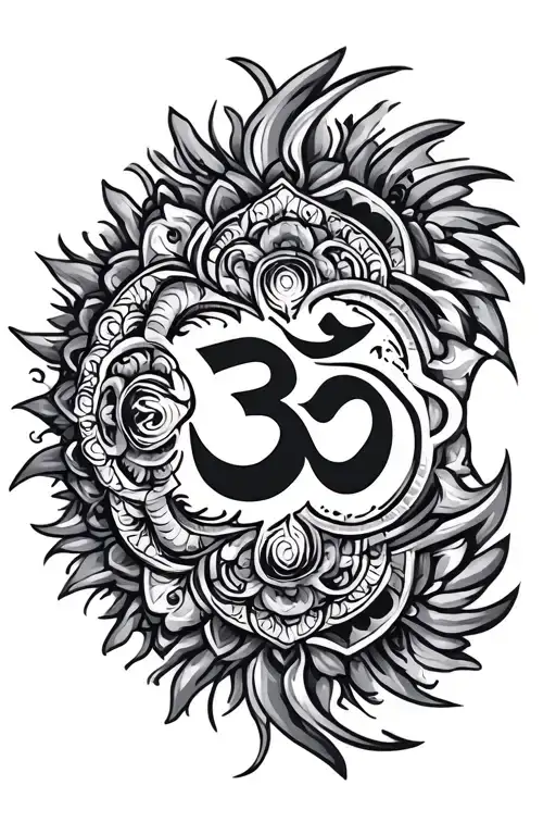 Buddhist Inspired Mandala Om Vajra Shooting Energy