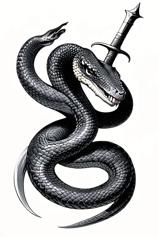 Snake With A Dagger