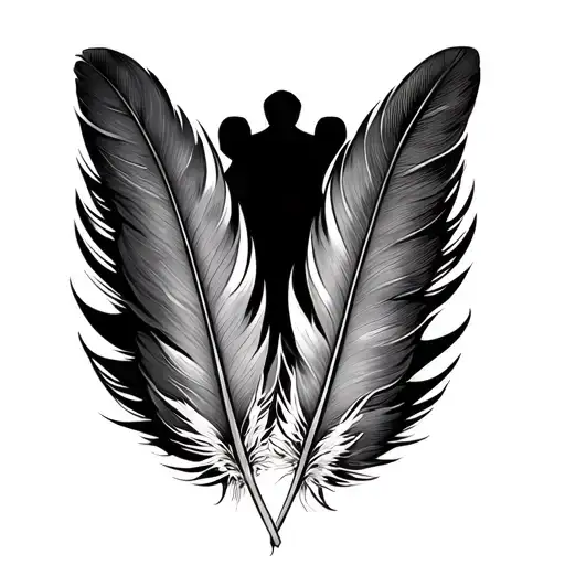 Two Feathers Husband And Wife