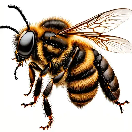 Honey Bee Circling The Webb Ellis Trophy