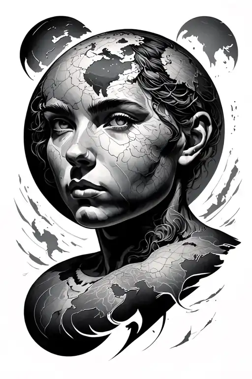 Atlas World On Shoulders