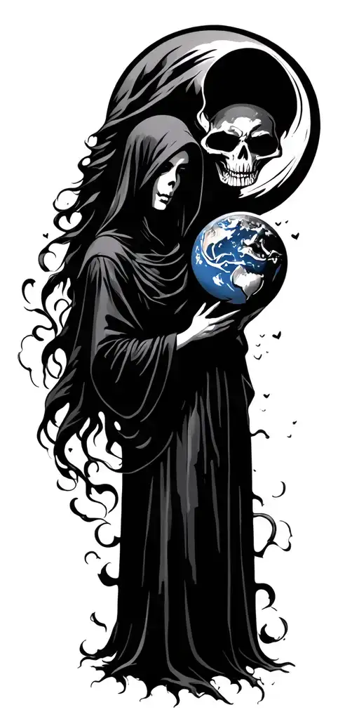 Mother Earth And Grim Reaper In Love