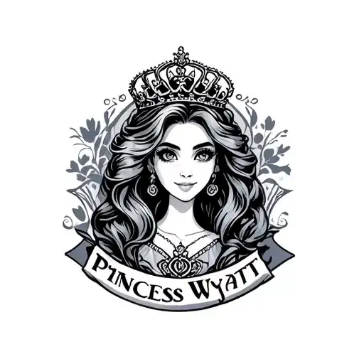 Princess Wyatt A Name Design Showcasing
