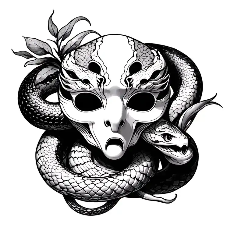 Only Mask And Snake