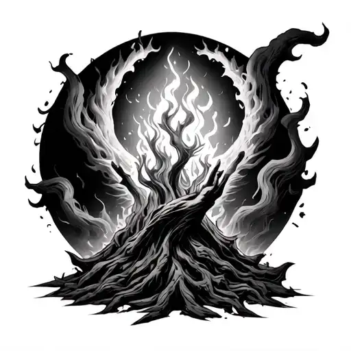 Rising From The Ashes Symbolizing Overcoming