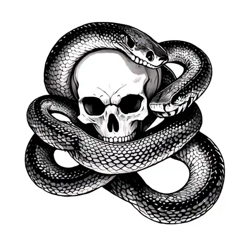 Parca Or Death With Snakes Remplasing The Palo De La Guadanya