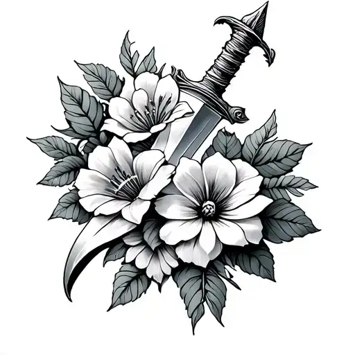 Flowers Coiling A Dagger