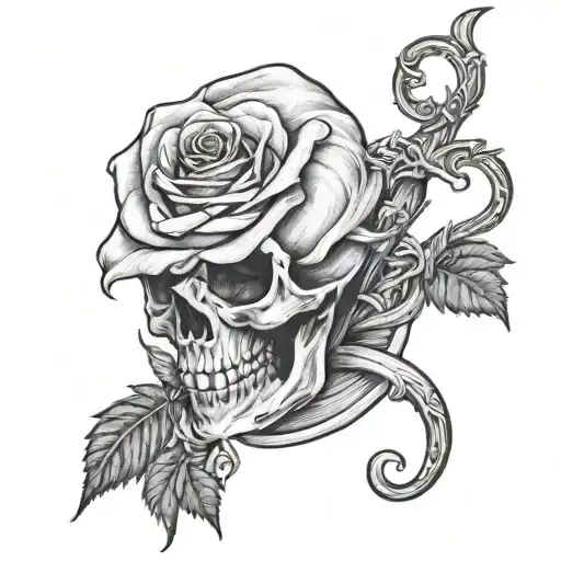 Reaper Holding A Rose