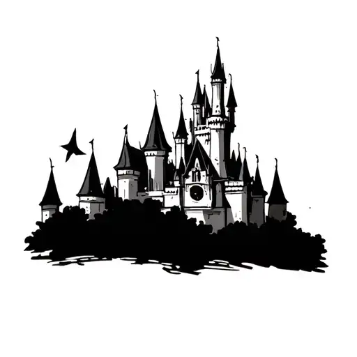 Chef Knives And Disney Castle