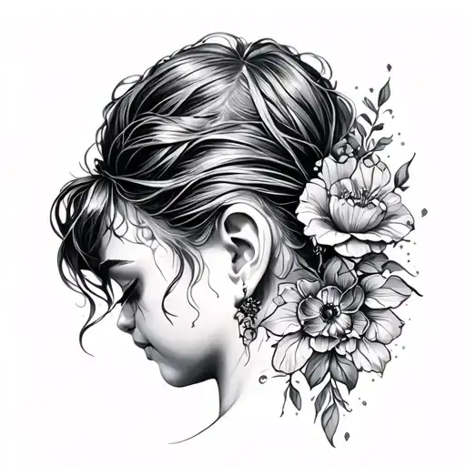 Tatto Back Of The Ear