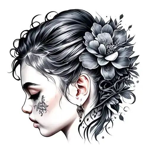 Tatto Back Of The Ear
