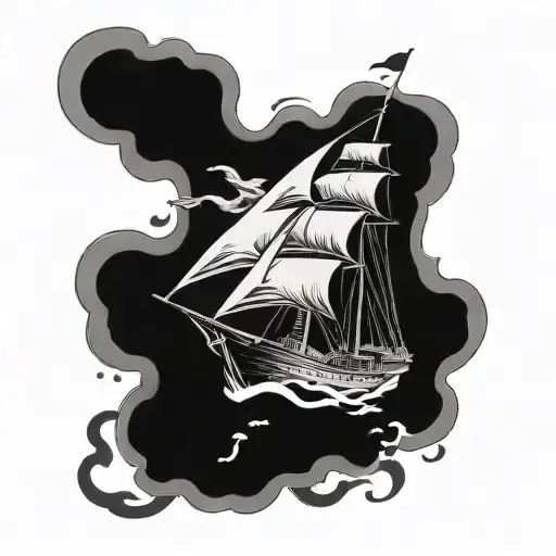 Ship With A Wizard On The Sail