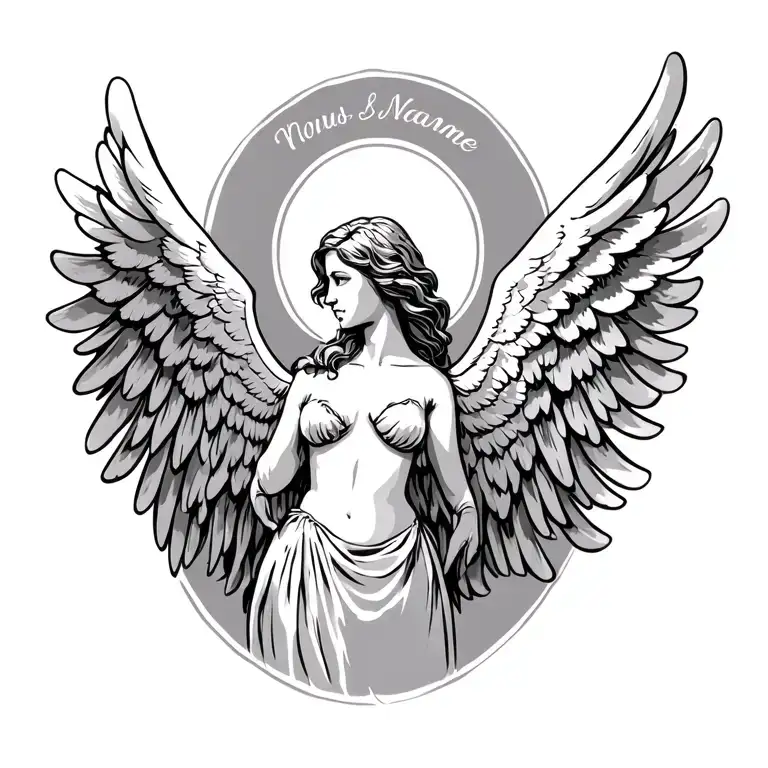 Angel Wings With Name