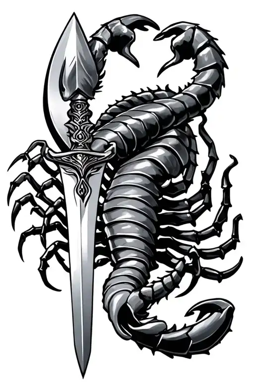 Scorpion Holding Sword