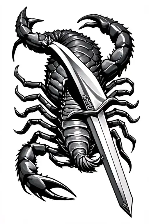 Scorpion Holding Sword