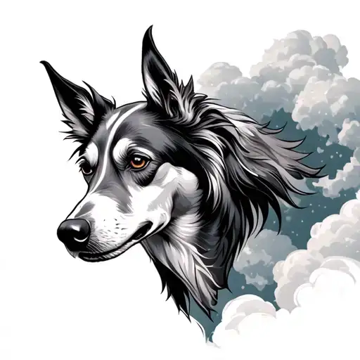 Grayhound In The Clouds