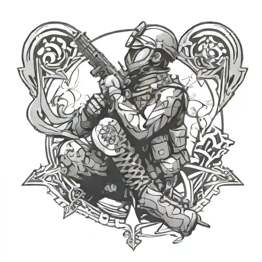 The Linkin Park Hybrid Theory Soldier With A Semicolon Embedded