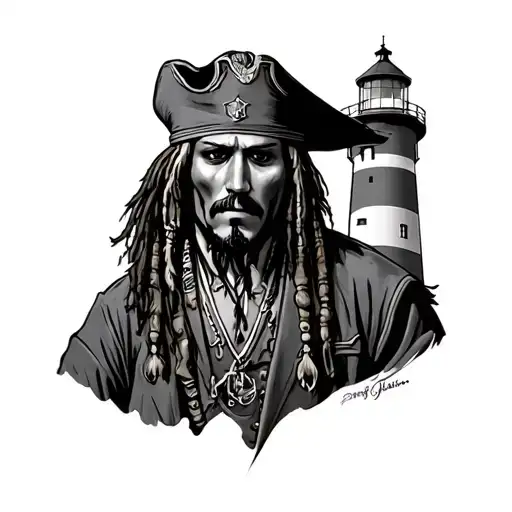 Jack Sparrow Arriving At Port Huron Lighthouse