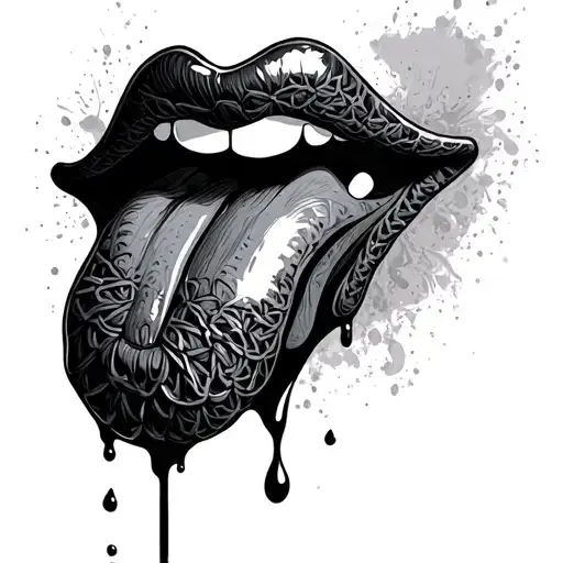 Crochet Tongue At The End With Blood