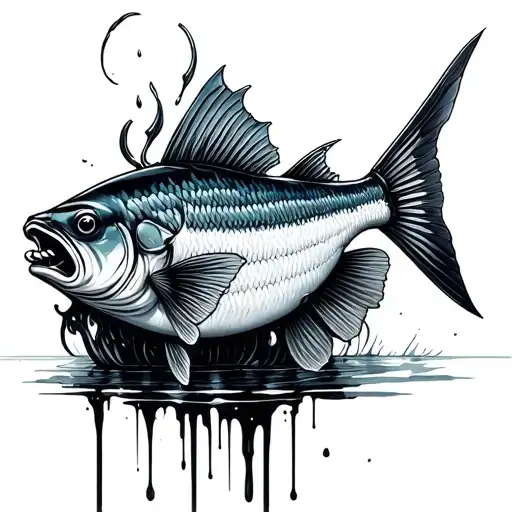 Crochet Fishing From Which Blood Is Echoing