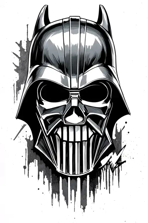Batman Darth Vader The Symbol Of The Punisher Rick And Morth