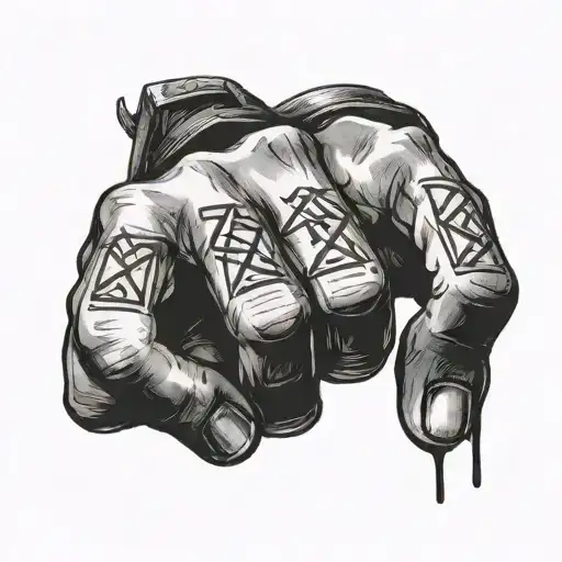 Runes On Fingers