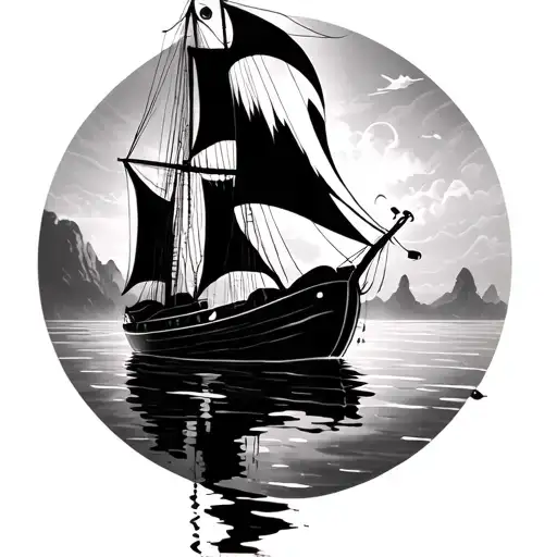 Sail Boat Floating