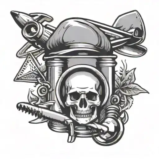 Airplane Chef Hat Knife Syringe Cocktail Shaker Stethoscope