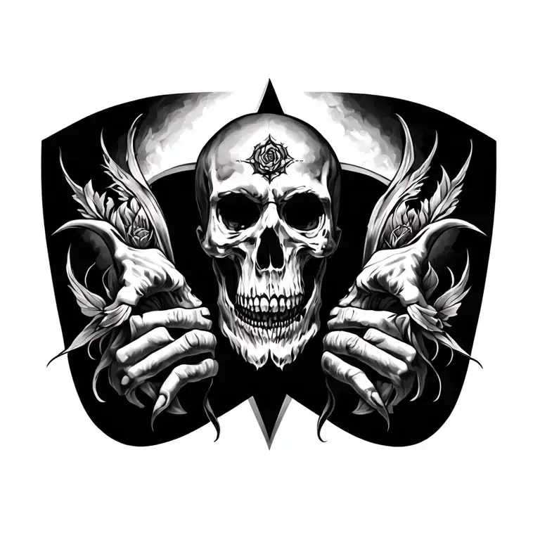 Gothic Tattoo Design High Detail Male